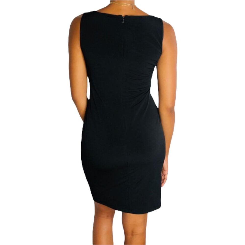 Calvin Klein Black Silver Studded Bodycon Mini Dress Women's 8 Petite 8P NEW - Picture 4 of 12